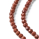 Natürliche rote Jaspis Perlen Stränge G-F748-H01-01-4