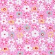 Tela estampada de algodón floral AJEW-WH0021-61F-3