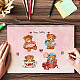 GLOBLELAND Happy Birthday Clear Stamps Gift Teddy Bear Teacup Silicone Clear Stamp Seals for Cards Making DIY Scrapbooking Photo Journal Album Decoration DIY-WH0167-56-942-2