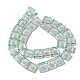 Chapelets de perles vernissées manuelles LAMP-K037-11F-2