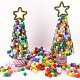 10mm à 30mm mélangé tailles multicolore assorties pompons balles sur 550 pcs pour diy poupée artisanat partie décoration AJEW-PH0001-M-4