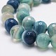 Faceted Natural Agate Beads Strands G-F344-47-12mm-3