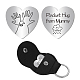 CREATCABIN 1Pc Heart Shape 201 Stainless Steel Commemorative Decision Maker Coin AJEW-CN0001-68G-1