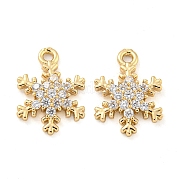 Латунные микропаве прозрачные подвески с фианитом FIND-Z044-09KCG