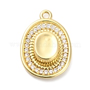 Латунные микро проложить кубического циркония подвески KK-L229-030G
