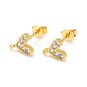 Серьги-гвоздики из циркония ZIRC-D120-04G-04