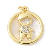Латунные микро проложить кубического циркония подвески KK-K298-22G-01