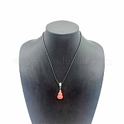 Ожерелья с подвесками из натуральной оранжевой кварцевой тыквы WJ9079-5