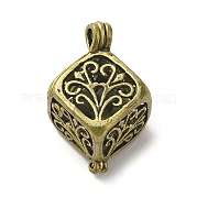 Tibetan Style Hollow Out Brass Pendants KK-G481-06AB