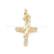 Латунные микро проложить кубического циркония подвески KK-C012-40G