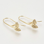 Brass Earring Hooks KK-T027-115G