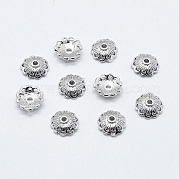 Perlenkappen aus Messing mit mehreren Blütenblättern KK-F727-84P-NF
