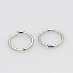 Anelli di congiunzione aperti tagliati a sega in acciaio inossidabile 304 resistenti all'ossidazione, tondo, colore acciaio inossidabile, 14x1.2mm, 17 gauge, diametro interno: 11.6mm