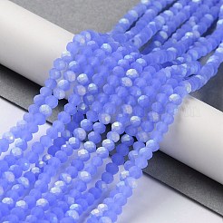 Chapelets de perles en verre imitation jade&nbsp;X1-EGLA-A034-J4mm-MB03