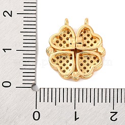 Ottone micro spianare pendenti zirconi&nbsp;KK-U039-01G