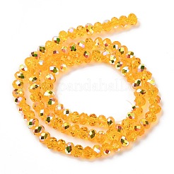 Chapelets de perles en verre transparent électrolytique&nbsp;EGLA-A046-01B-07