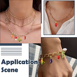 20шт 10 стиля подвески из сплава с эмалью&nbsp;ENAM-CJ0007-20