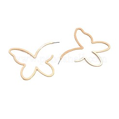 Pendientes de botón de aleación con forma de mariposa hueca&nbsp;FS-WG4F065-01
