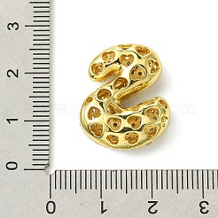 Pendentifs en laiton de placage de rack avec zircone cubique&nbsp;KK-S378-02G-S
