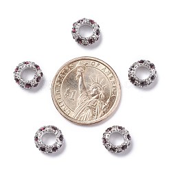 Legierung Rhinestone European Beads&nbsp;X-CPDL-H998-2