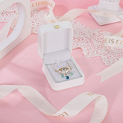Coffrets cadeaux pendentif collier en cuir pu&nbsp;LBOX-TADJ0001-01C
