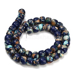 Brins de perles de jaspe impérial synthétique teint&nbsp;GG-CBAA20A-03E
