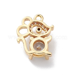 Стойки обшивки латунь микро проложить кубическую прелесть диоксида циркония&nbsp;KK-P231-01G