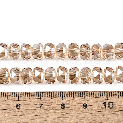 Chapelets de perles en verre électroplaqué&nbsp;EGLA-T021-20K