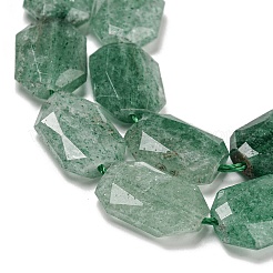 Природный зеленый бисер пряди клубники кварца&nbsp;G-P544-B02-01