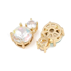 Pendentifs de verre en laiton&nbsp;GL-CBABDD8-14G