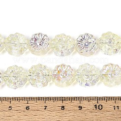 Chapelets de perles en verre transparent électrolytique&nbsp;EGLA-N055-01I