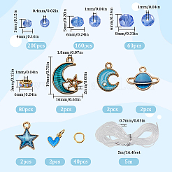 Наборы для самостоятельного изготовления браслетов из стеклянных бусин и эмалевых сплавов&nbsp;DIY-SP0001-57B