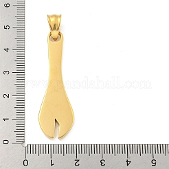 Placcatura ionica (ip) ciondoli in acciaio inossidabile 304&nbsp;STAS-C102-08G