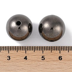 Пластиковые круглые бусины ccb&nbsp;ALUM-U001-08A-09