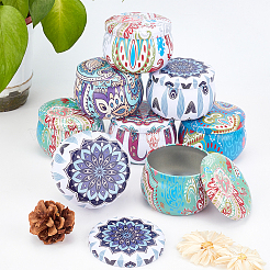 30 шт. двухцветный печатный цветочный узор&nbsp;CON-BC0002-19