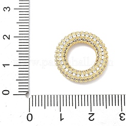 Соединительные кольца из латуни с микропаве&nbsp;KK-H539-11G