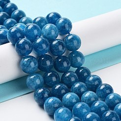 Gefärbte natürliche malaysia jade perlen stränge&nbsp;G-G021-02C-10