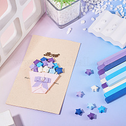 2 set di carta origami a forma di stella fortunata&nbsp;DIY-TADJ0001-05
