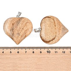 Natur Bildjaspisses Anhänger&nbsp;GG-K002-04R