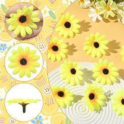 100шт тканевый искусственный подсолнух&nbsp;DIY-SP0005-96A