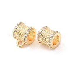 Fianzas de tubo de circonio cúbico micro pavé de latón&nbsp;KK-F942-15G
