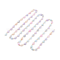 Catenelle di perline di vetro craquelé&nbsp;AJEW-JB01107