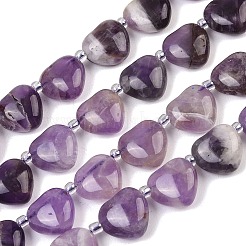 Природный аметист нитей бисера&nbsp;G-NH0069-A07