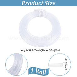 Hohle PVC-Stäbchen für die Tournüre eines Brautkleids&nbsp;FIND-WH0018-40B