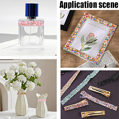 2 стиль отделки из смоляных стразов и бусин&nbsp;DIY-CY0002-11A