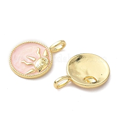 Латунь эмаль подвески&nbsp;KK-P334-30G-02