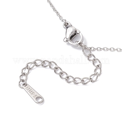 Женские ожерелья-цепочки с подвеской в виде рыбы из латуни&nbsp;NJEW-JN05412