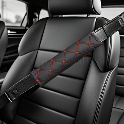 4 шт. универсальные накладки на ремни безопасности автомобиля из искусственной кожи&nbsp;AJEW-CL0001-96B