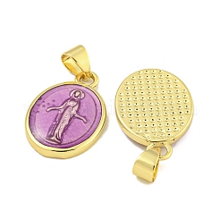 Подвески из латуни с эмалью в стойку&nbsp;KK-Z053-22G