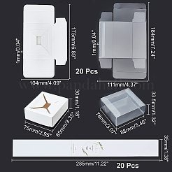 Rettangolo fai da te in pvc con scatole per imballaggio di sapone di carta&nbsp;AJEW-WH0240-29
